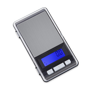 Mini balance à bijoux 500g Précision 0,01g Balance électronique portable en acier inoxydable rectangulaire CX-198 - Product Image 4