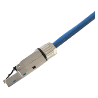 Connecteur RJ45 blindé FTP/STP Cat7 de haute qualité sans outil, plaqué or, pour système de câblage réseau