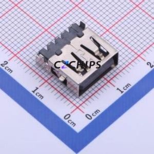 905-761A2022S10205 USB Connector Through hole Component (THT) Connector Type-A USB 2.0 Female Sink Board - Product Image 1