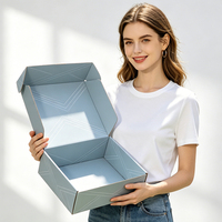 Boîte d'expédition en carton biodégradable haut de gamme, écologique et recyclable, avec logo personnalisé, fermeture magnétique et poignée, portable, pour chaussettes professionnelles