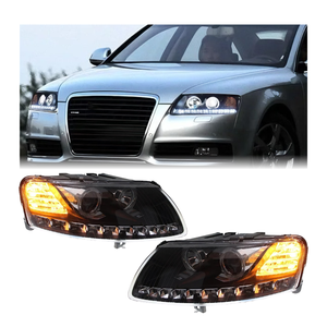 Faro delantero A6L 2005-2011 A6 <span class=keywords><strong>C5</strong></span> C6 actualización LED señal dinámica animación DRL Bi xenón para Audi Auto accesorios de lámpara de cabeza - Product Image 1