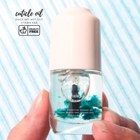 Minyak Perawatan Kutikula SAGALAGA 15ml dengan Aplikator Kuas Lembut, Minyak Kuku Alami Beraroma Bunga untuk Manikur di Rumah dan Salon