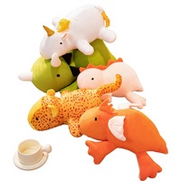 Vente Flash Transfrontalière : Peluche Lestée Dinosaure, Léopard, Licorne en Polyester et Coton PP, 31-50cm, 14 ans et plus