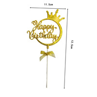 Décoration de gâteau d'anniversaire en acrylique de style espagnol pour fêtes transfrontalières