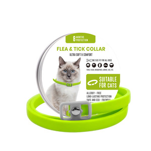 Collier <span class=keywords><strong>répulsif</strong></span> pour insectes pour animaux de compagnie avec <span class=keywords><strong>huile</strong></span> <span class=keywords><strong>essentielle</strong></span> de plantes naturelles pures, colliers apaisants contre les moustiques pour <span class=keywords><strong>chat</strong></span> et chien - Product Image 2