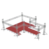 Sistema de Techo de Estructura de Aluminio para Escenarios, Estructura Portátil para Conciertos, Bodas, Exposiciones y Eventos al Aire Libre