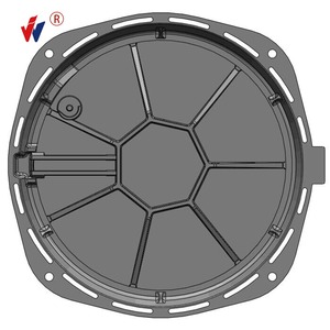 Romania gang <span class=keywords><strong>manhole</strong></span> Bìa vòng cao su sản xuất en124 D400 630mm Vòng bìa dễ uốn sắt <span class=keywords><strong>manhole</strong></span> Bìa - Product Image 4