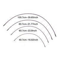 Juego de Agujas de Tejer Circulares Intercambiables de Madera de 13 cm, Coloridas, con Cables Desmontables Lisos y Pulidos para Tejer a Mano