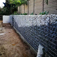 YACO Gabion soudé galvanisé à chaud 30x30x100cm, maille carrée 4mm, fil de fer galvanisé, assemblage facile, haute résistance à la traction