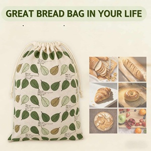 Sac de conservation en coton ciré pour la conservation de la fraîcheur du pain, facile à nettoyer, personnalisable avec logo OEM, pour l'approvisionnement mondial - Product Image 2