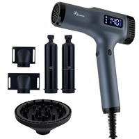 Secador de Pelo Iónico Ligero de 379 g para Salón, Motor sin Escobillas de >110 000 RPM, Bajo Nivel de Ruido, Silencioso, Profesional, 2300 W