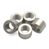 Conector de Soldadura para Tubo de Escape M18x1.5 |   Tuerca de Rosca Interna de Acero Niquelado de 17 mm de Longitud, Apta para Electroerosión por Hilo, Modificación de Escape de Automóvil