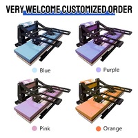 Presse à chaud manuelle industrielle AIBA, nouvelle machine d'impression par sublimation 25x100cm tout-en-un pour rubans et vêtements, vente en gros