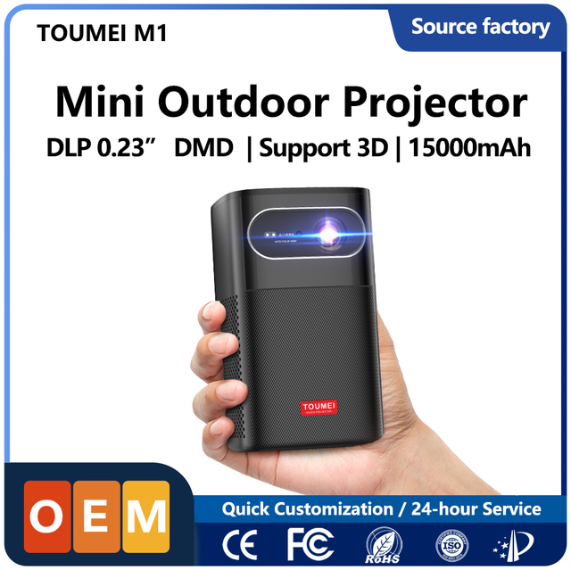 Wholesale 1080P Full HD Projector Smart Android WiFi Portable Video Beamer OEM ODM Home Theater Projector Manufacturer