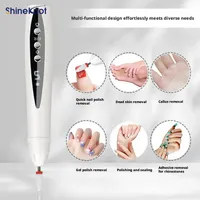 Lampe UV SHINEKNOT pour ongles et lime à ongles 2-en-1 rechargeable, lime à ongles électrique, dissolvant de vernis, lampe de séchage portable pour gel, multifonctionnelle