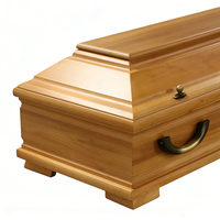Ataúd Funerario Europeo de Madera Personalizado, Venta Directa de Fábrica al Por Mayor