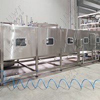 LWT Laveuse-sécheuse automatique de seaux en plastique haute efficacité 8-16 BPM