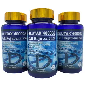 ฉลากส่วนตัวใหม่ Glutax ผิวลดน้ำหนักคอลลาเจนแอล-กลูตาไธโอนซอฟเจลผิวไวท์เทนนิ่งยาแคปซูล