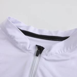 Maillot de cyclisme Zede à manches longues, blanc, léger, respirant, unisexe, imprimé, séchage rapide, personnalisable, très vendu pour cyclistes - Product Image 4