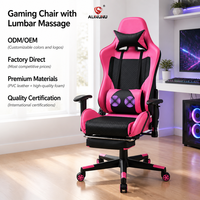 Chaise de jeu en cuir PVC ALINUNU, directement de l'usine, avec massage lombaire pour les joueurs, inclinaison 90-180° °   Chaise de jeu inclinable