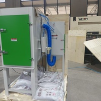 Machine de sablage manuelle à moteur pour l'élimination de la rouille et la galvanisation des surfaces en acier galvanisé