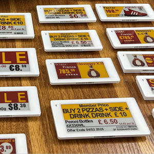 ป้ายราคาอิเล็กทรอนิกส์สำหรับซูเปอร์มาร์เก็ต พร้อมโปรแกรมขายส่งแบบครบวงจร ป้ายชั้นวางสินค้าอิเล็กทรอนิกส์ไร้สายอัจฉริยะ ระบบ ESL ป้าย E-Ink - Product Image 1