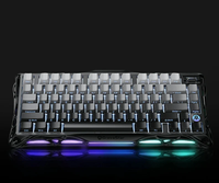 Clavier mécanique sans fil pour jeux GravaStar Mercury K1 75% - Noir dégradé