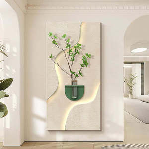 Decorazione Moderna di Lusso per Interni, Dipinto Decorativo Tridimensionale in Arenaria con Luci LED per Arredare le <span class=keywords><strong>Case</strong></span> - Product Image 5