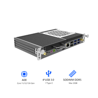 Computadora Modular YUHUA OPS Intel Core I5/i7 11va-13va Generación 119x180x30mm 6*USB 1*Tipo-C DDR4 4GB-64GB SSD+HDD 2TB Nueva Digital