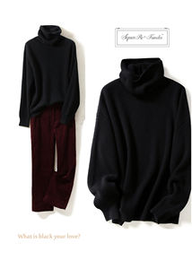 Maglione da <span class=keywords><strong>donna</strong></span> in Cashmere di fascia alta con fondo irregolare primavera estate - Product Image 4