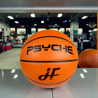 Ballon de basket en cuir de vache avec logo personnalisé Psyche, taille 7, pour les matchs en salle