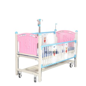 Cama de Hospital Pediátrica con Barandas Laterales, Estructura Integral de Acero al Carbono Doble Rock, para Cuidado Postparto y Uso Doméstico - Product Image 3