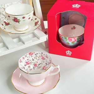 Ensemble tasse et soucoupe en porcelaine Royal Albert, motif rose fleurie, <span class=keywords><strong>250</strong></span> ml, moderne, haute qualité, portable, cadeau, accessoires photo - Product Image 4