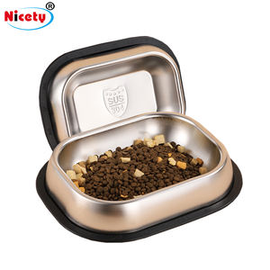 Portátil aço inoxidável 304 Pet <span class=keywords><strong>Food</strong></span> Tigelas e Alimentadores Grande Capacidade Outdoor Água Alimentação <span class=keywords><strong>Bowl</strong></span> para cães e gatos - Product Image 1