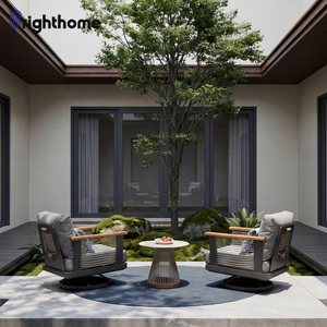 Ensemble <span class=keywords><strong>de</strong></span> meubles <span class=keywords><strong>de</strong></span> <span class=keywords><strong>jardin</strong></span> en aluminium au design unique, fauteuil pivotant simple pour patio, hôtel, extérieur, canapé d'extérieur - Product Image 4
