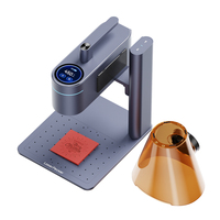 Machine de gravure laser Laserpecker 4 Basic à double laser (fibre et diode) pour métal, plastique, argent, bois, cuir