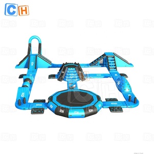 <span class=keywords><strong>Parque</strong></span> Acuático Flotante Inflable de Tamaño Familiar para Lago con Trampolines - Product Image 3