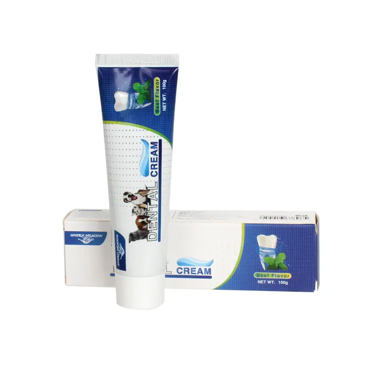 Pet Toothpaste Dog & Cat Dental Care Tooth Paste Promotes Fresh Breath Teeth Brushing Cleaner