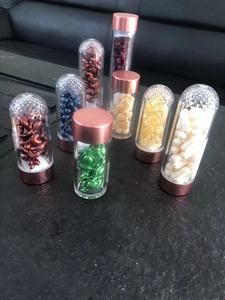 Groothandel 1000 Stks/zak <span class=keywords><strong>24K</strong></span> Gouden Gezichtsolie Serumcapsule Bevat Vitamine C E Niacinamide Zonnebloem Schapen Placenta Vermindert - Product Image 5