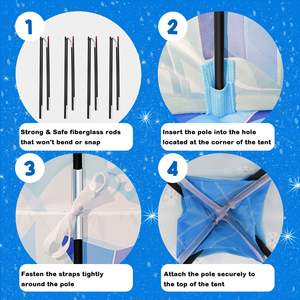 <span class=keywords><strong>Maison</strong></span> jouets jouer <span class=keywords><strong>maison</strong></span> tente enfants filles château enfants tente bébé princesse jeu enfants anniversaire glace <span class=keywords><strong>monde</strong></span> tente pour enfants - Product Image 5