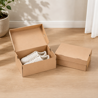 Boîtes de rangement pliables en carton recyclé écologiques avec impression de logo sur mesure pour femmes, hommes, chaussures de sport, chaussettes, sandales