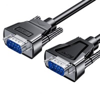 DTECH konektor Db9 perempuan Ke perempuan RS232 kabel seri Crossover penuh 9-Pin