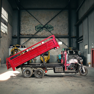 <span class=keywords><strong>Remorque</strong></span> à cargaison robuste personnalisable pour motocyclettes à neuf roues motorisées Corps à 3 roues auto-déchargement Caractéristique conduite fermée - Product Image 1