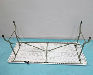 Leisure Party Banquet Event Wedding Portable Foldable Plastic 180Cm <strong>Round</strong> White Folding Cocktail <strong>Outdoor</strong> <strong>Table</strong> From China - Product Image 6