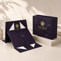 Caja de Regalo Plegable Magnética de Lujo con Diseño Personalizado, Caja de Embalaje Rígida de Cartón, Caja de Lujo para Pelucas y Ropa