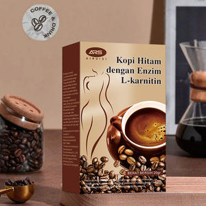 Café Noir Minceur L-Carnitine <span class=keywords><strong>de</strong></span> Haute Qualité à Marque Blanche OEM, Substitut Cétogène, Poudre <span class=keywords><strong>de</strong></span> Café Instantané Végétalien, Boîte <span class=keywords><strong>de</strong></span> 10 Sachets - Product Image 2