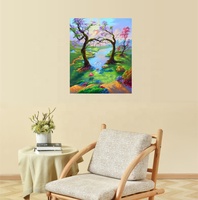 Amoureux des cygnes dans les paysages du lac perceuse complète bricolage diamant peinture à l'huile toile peinture par numéros sur toile