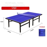 Table de ping-pong portable compacte pour la famille, utilisable en intérieur et en extérieur, pliable, gain de place, facile à installer, vente en gros