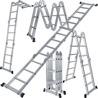 Escalera de Plataforma de Aluminio Estándar DX-404 EN131, Escada/Kinder Surprise/escalera de Goma para Exteriores DEXIN, Soporte de Aluminio Europeo