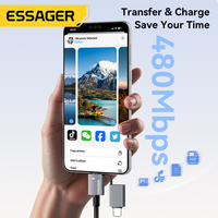 Câble de données USB Type C ESSAGER ES-X80 4 en 1, 1 m, 2 mètres, tressé, multifonction, 5A PD 240W, câble de charge rapide USB-C 4 en 1